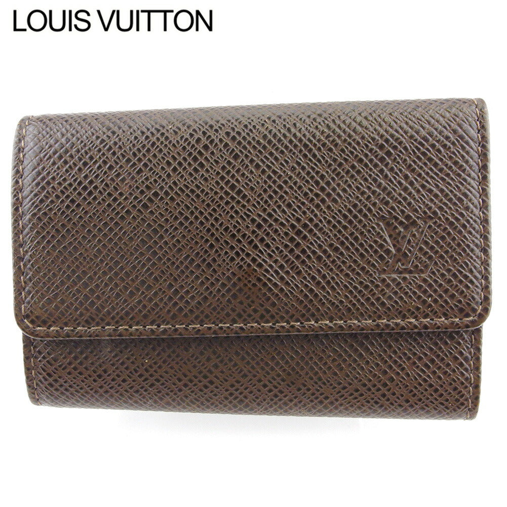 LOUIS VUITTON Key case Key holder M30538 Brown silver Multicles6