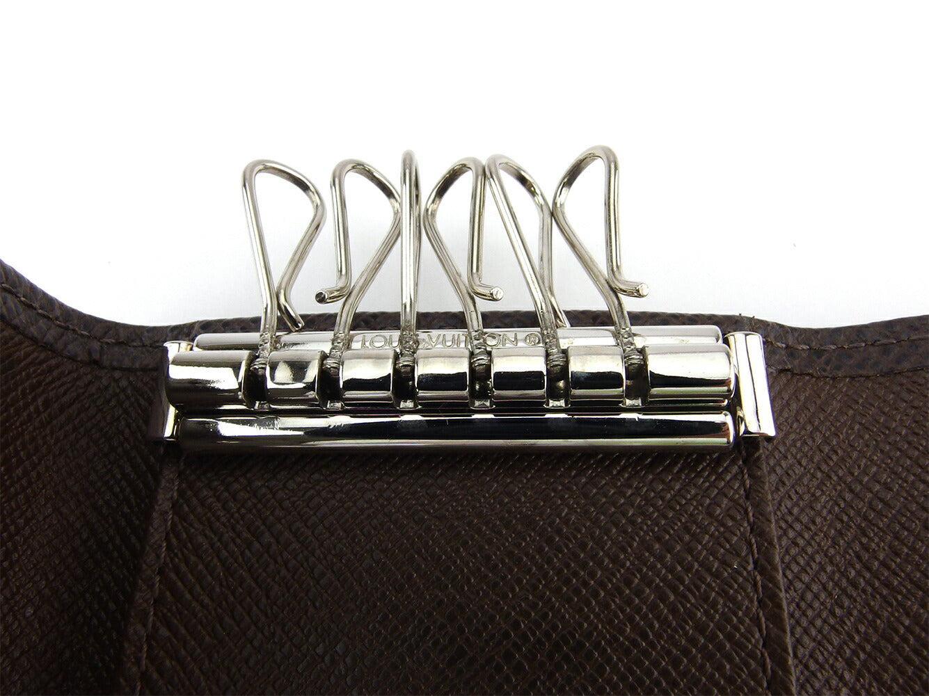 LOUIS VUITTON Key case Key holder M30538 Brown silver Multicles6