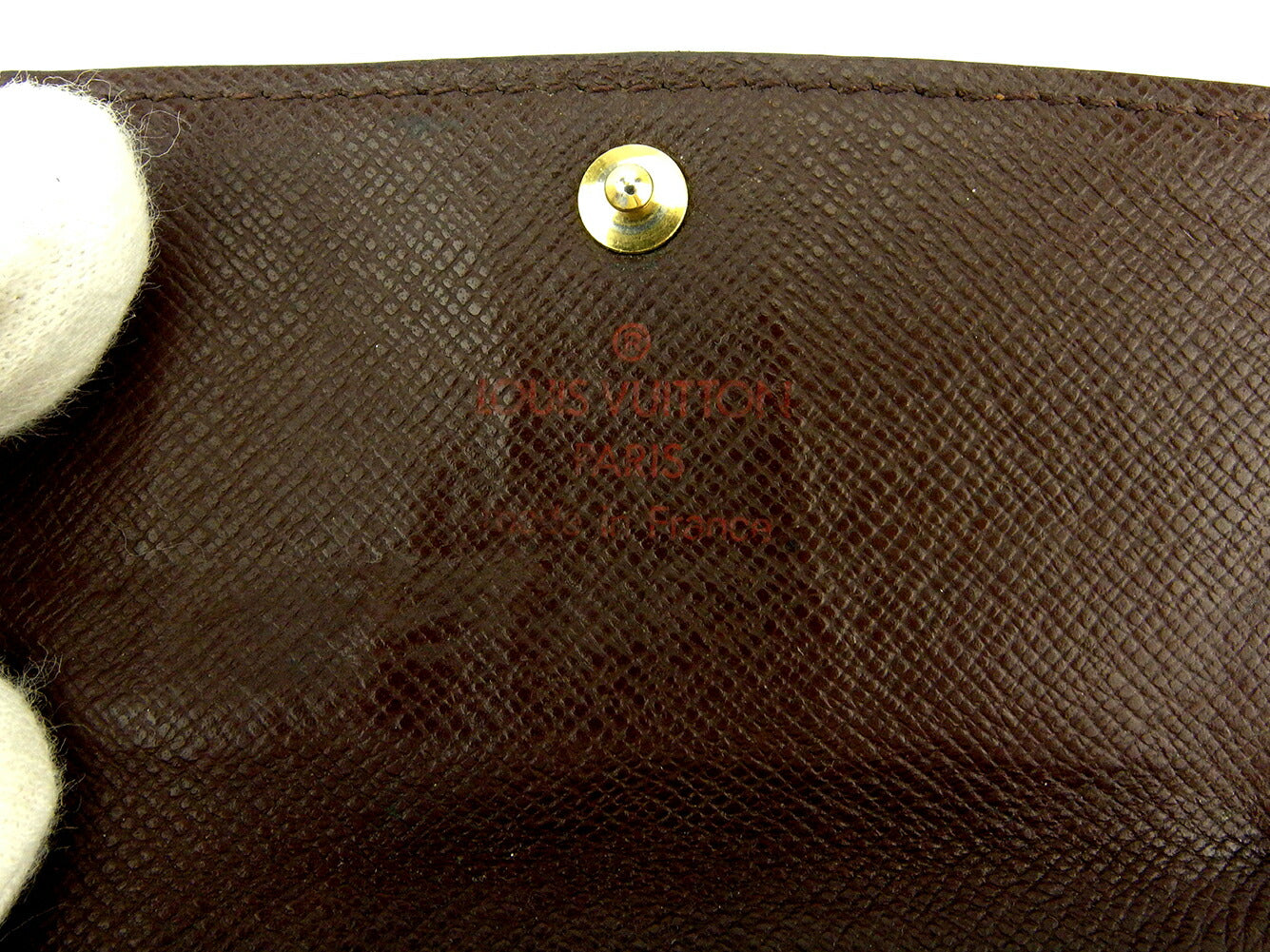 LOUIS VUITTON Key case Key holder N62630 Brown beige gold Multicles6