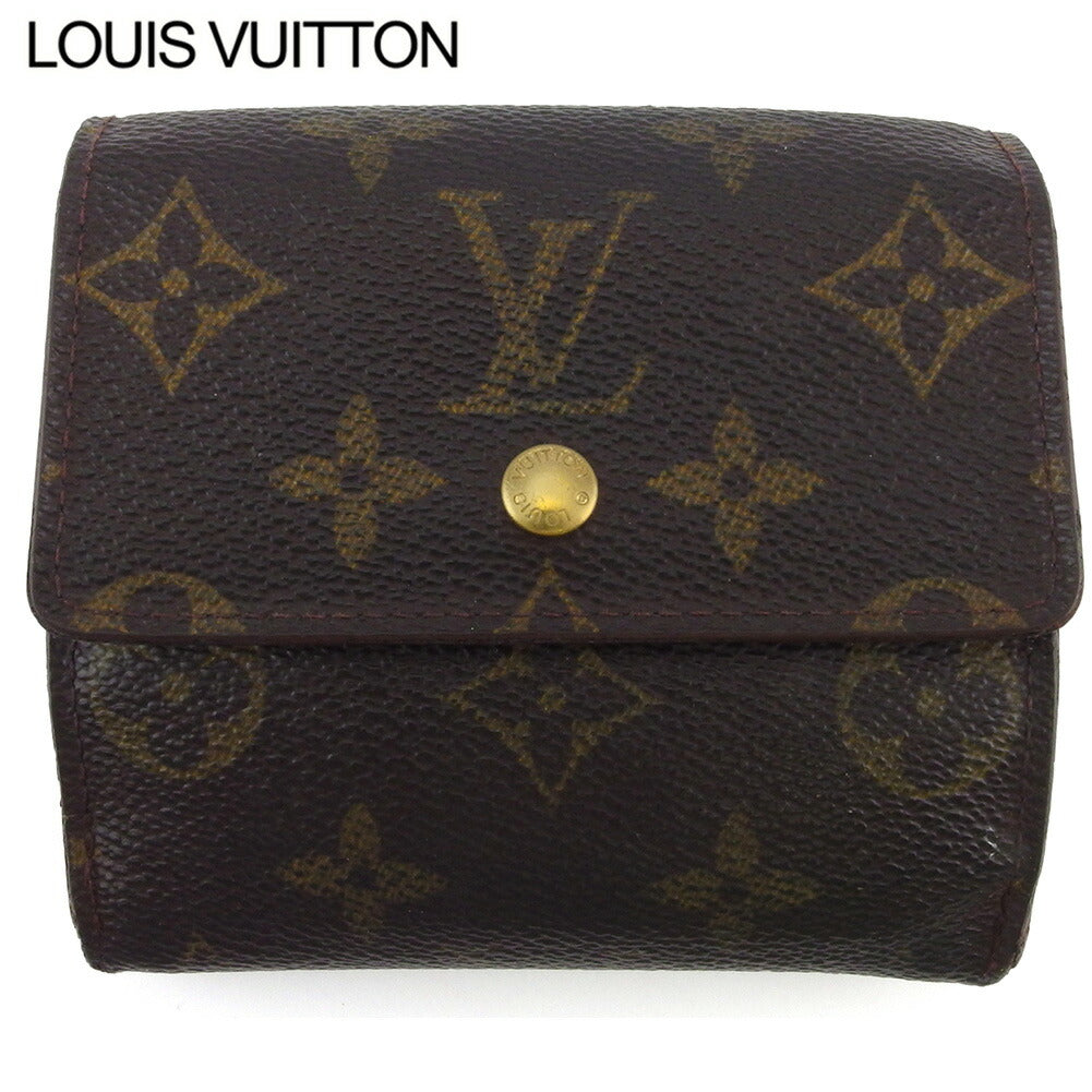 LOUIS VUITTON Bifold Wallet M61652 Brown beige gold Porte Monnaie Billets Cartes Credit