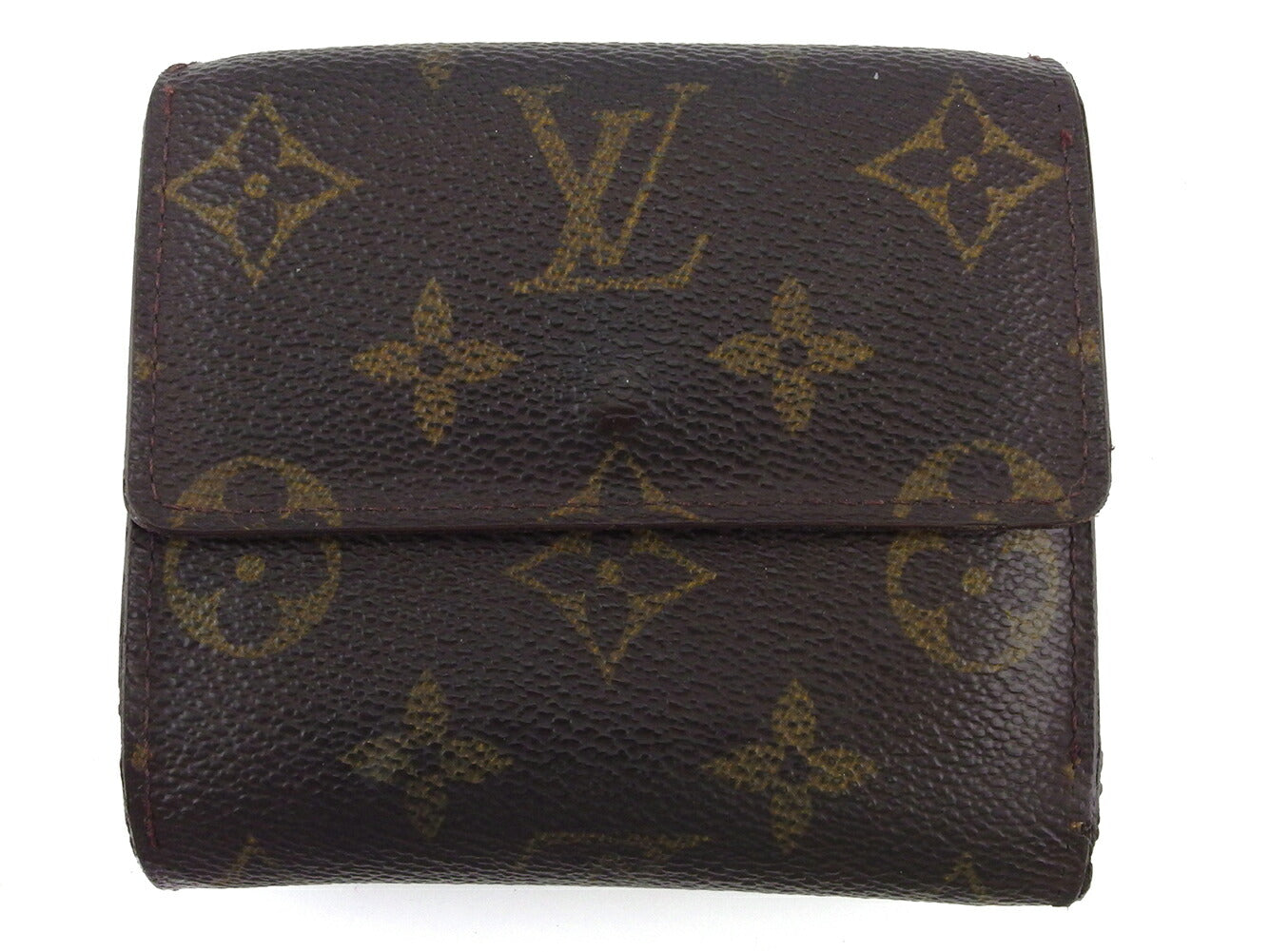 LOUIS VUITTON Bifold Wallet M61652 Brown beige gold Porte Monnaie Billets Cartes Credit