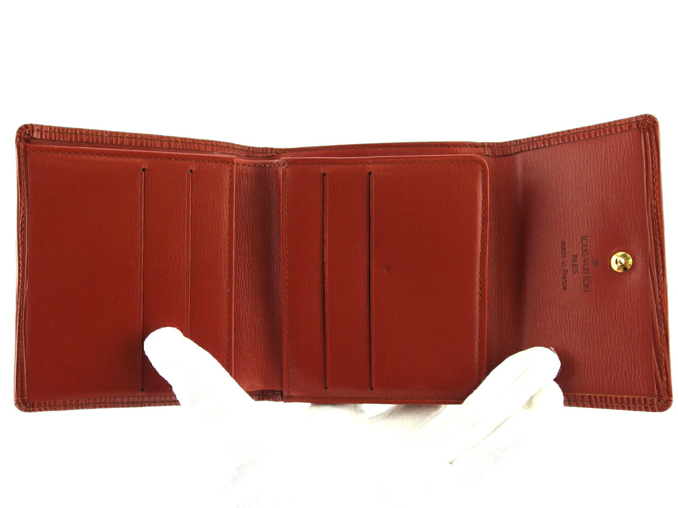 LOUIS VUITTON Bifold Wallet M63483 Brown Porte Monnaie Billets Cartes Credit