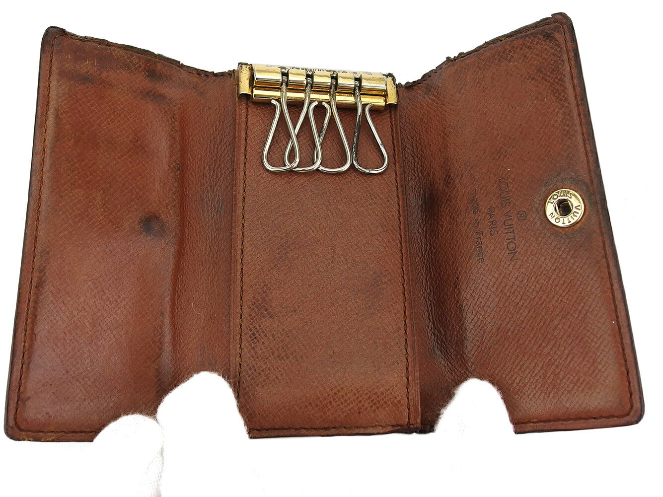LOUIS VUITTON Key case Key holder M62631 Brown Multicles4