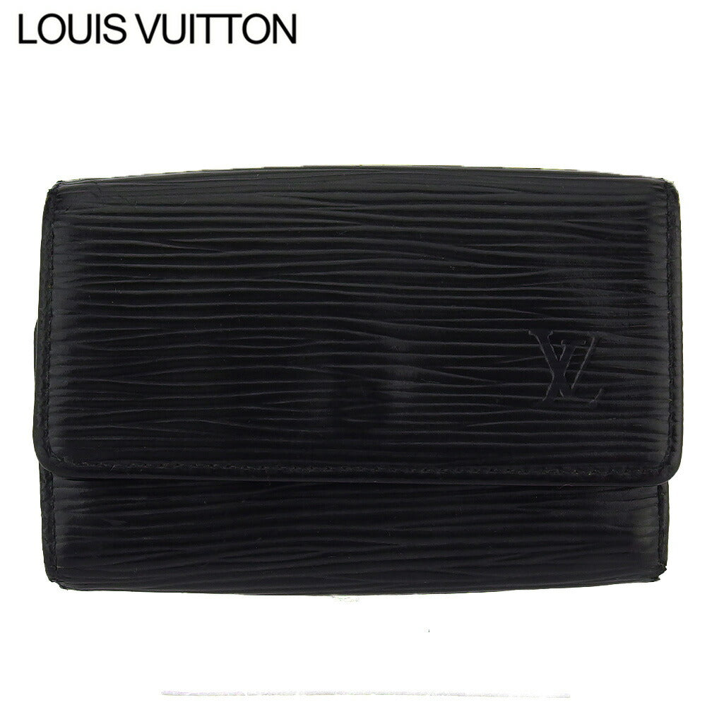 LOUIS VUITTON Key case Key holder M63812 Black gold Multicles6