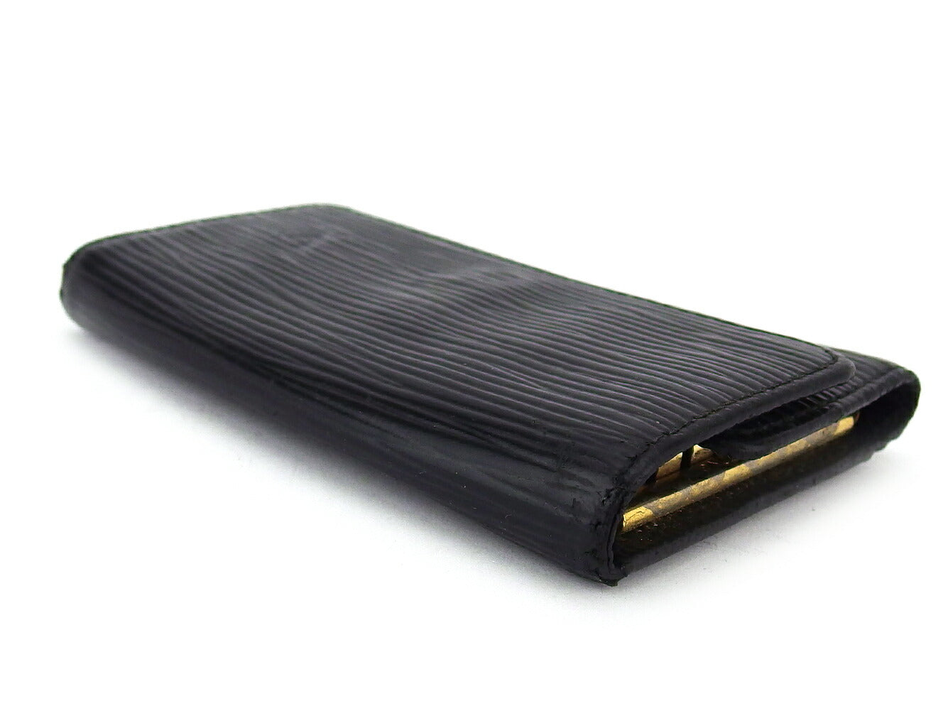 LOUIS VUITTON Key case Key holder M63812 Black gold Multicles6