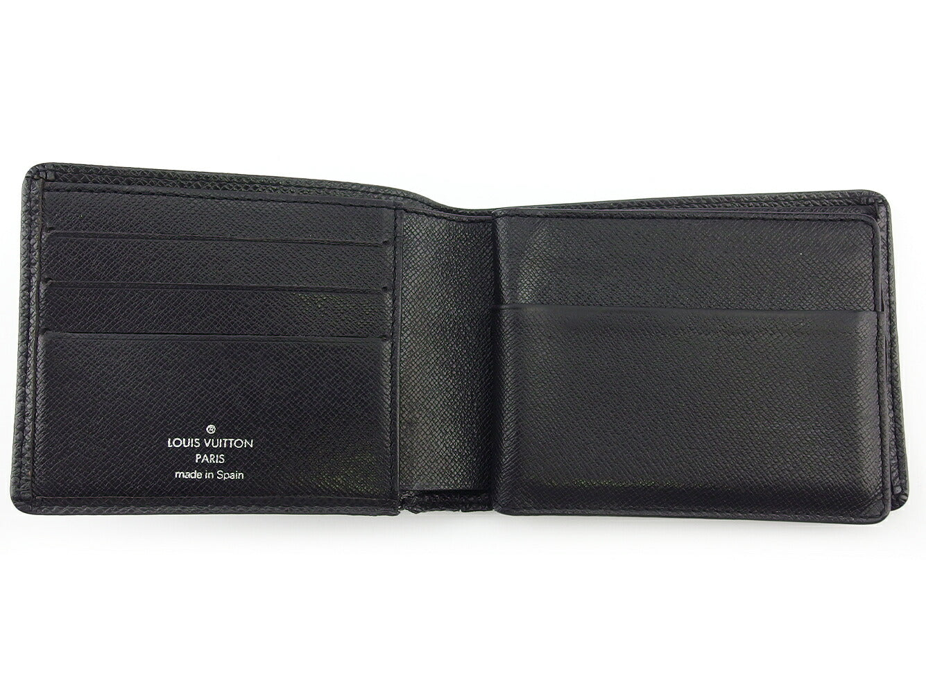 LOUIS VUITTON Bill Compartment M30422 black Porte Billets 3 Vole
