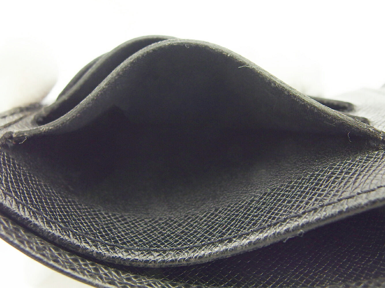 LOUIS VUITTON Bill Compartment M30422 black Porte Billets 3 Vole