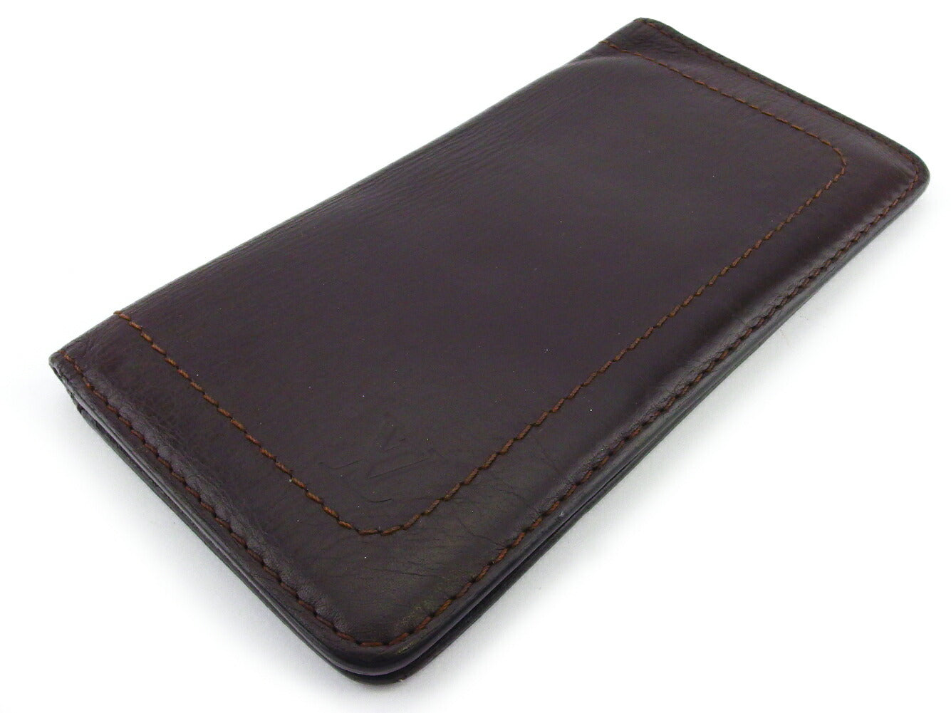 LOUIS VUITTON Bill Compartment M92999 Brown Porte Valeurs Cartes Credit