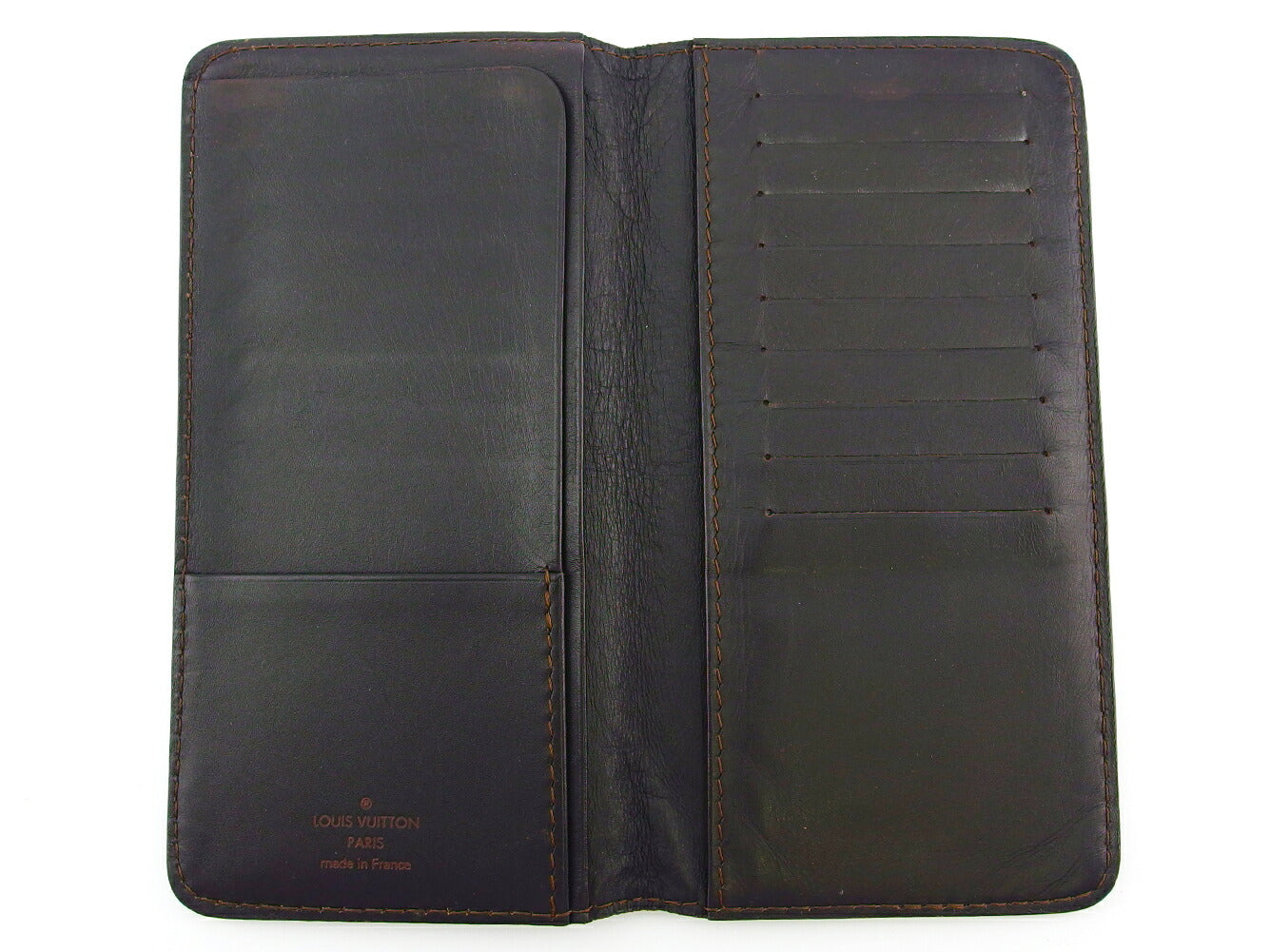 LOUIS VUITTON Bill Compartment M92999 Brown Porte Valeurs Cartes Credit
