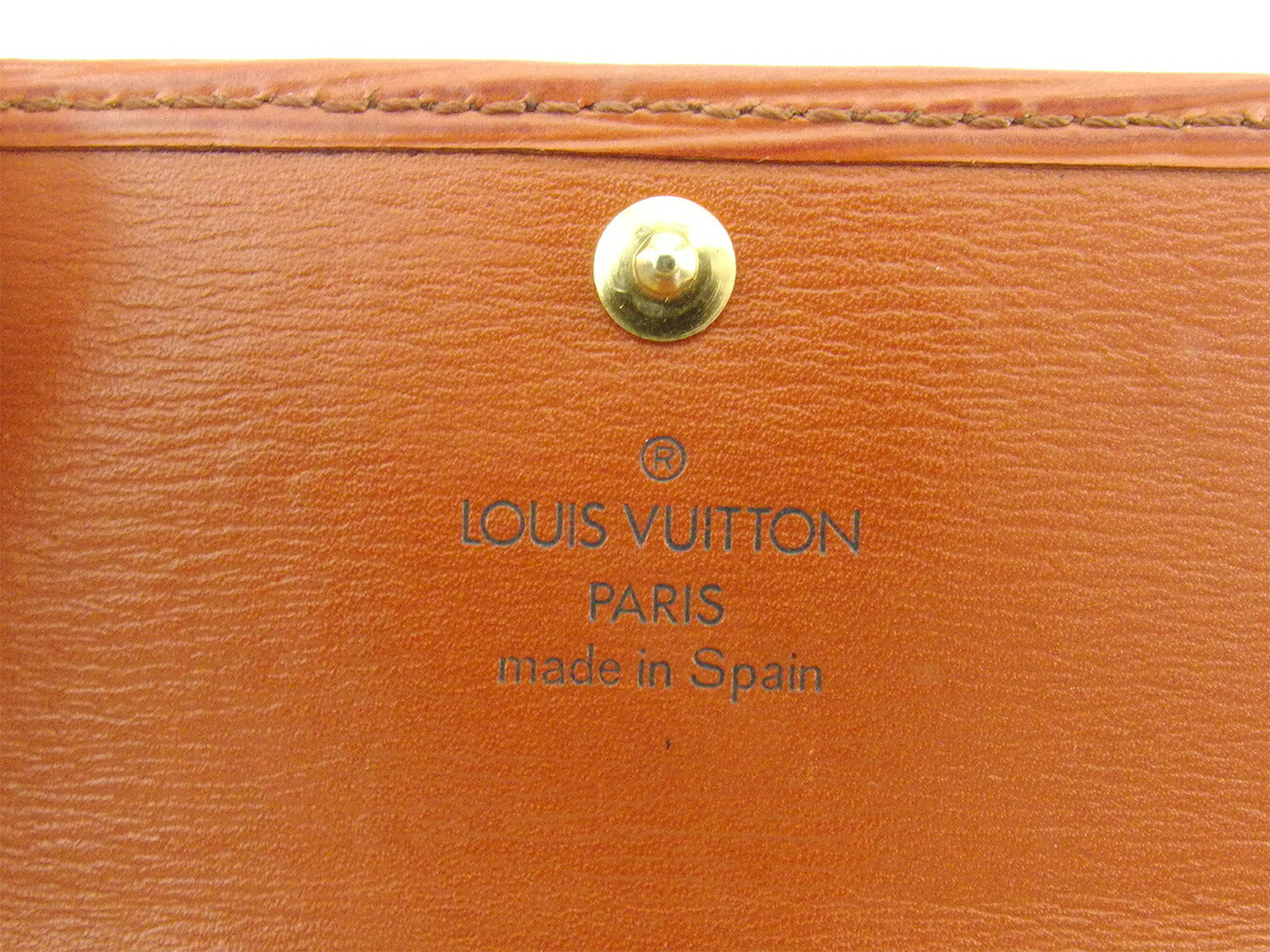 LOUIS VUITTON Key case Key holder M63823 Brown gold Multicles4