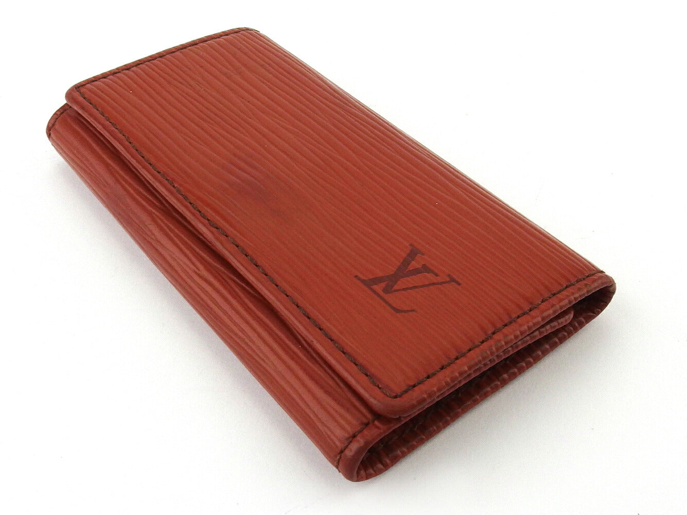 LOUIS VUITTON Key case Key holder M63823 Brown gold Multicles4