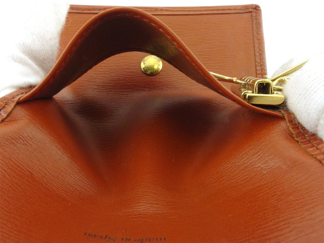 LOUIS VUITTON Key case Key holder M63823 Brown gold Multicles4