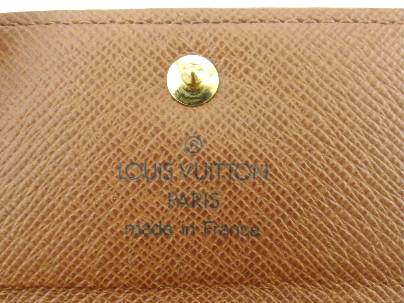 LOUIS VUITTON Key case Key holder M62631 Brown beige gold Multicles4