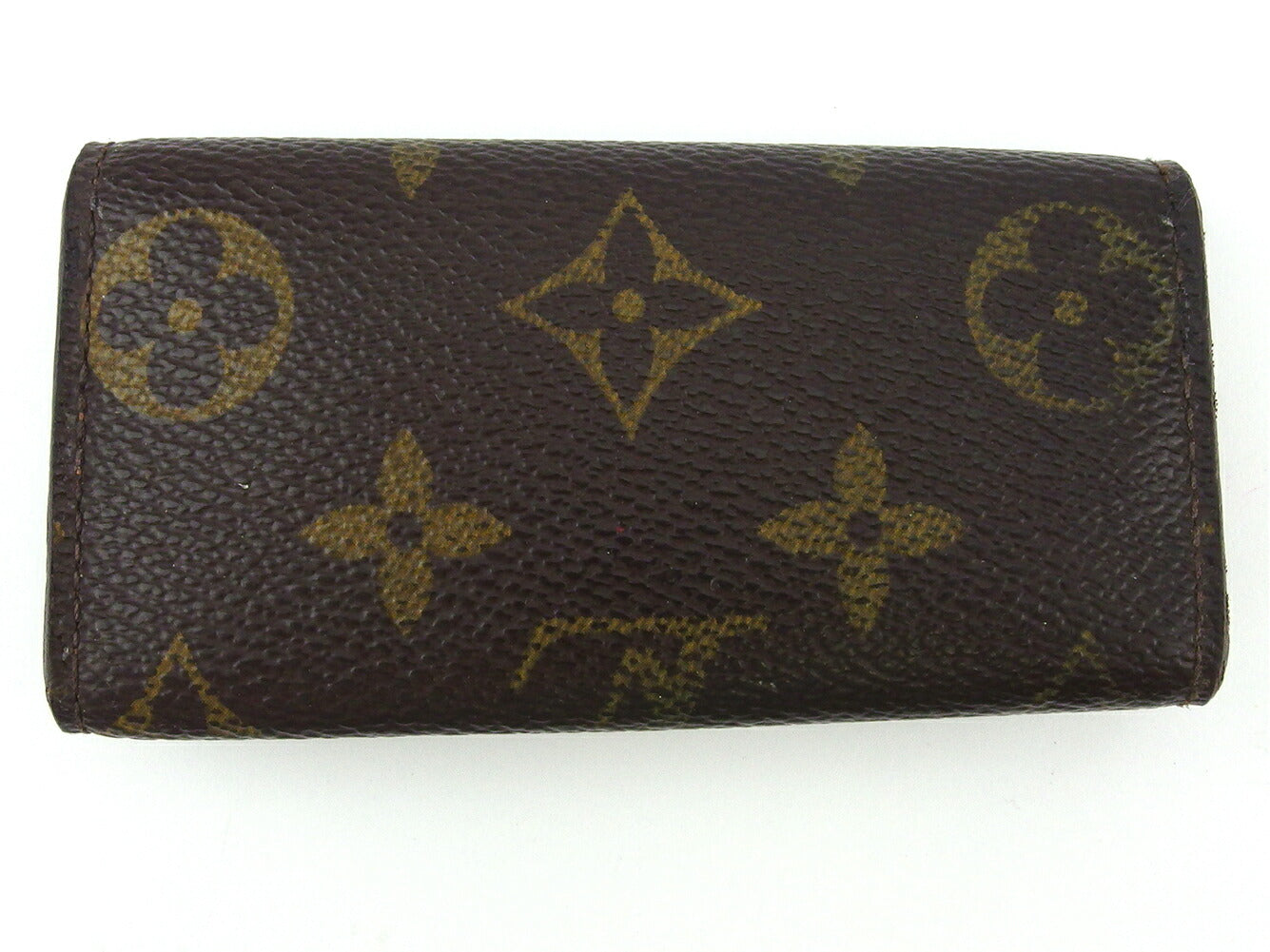 LOUIS VUITTON Key case Key holder M62631 Brown beige gold Multicles4