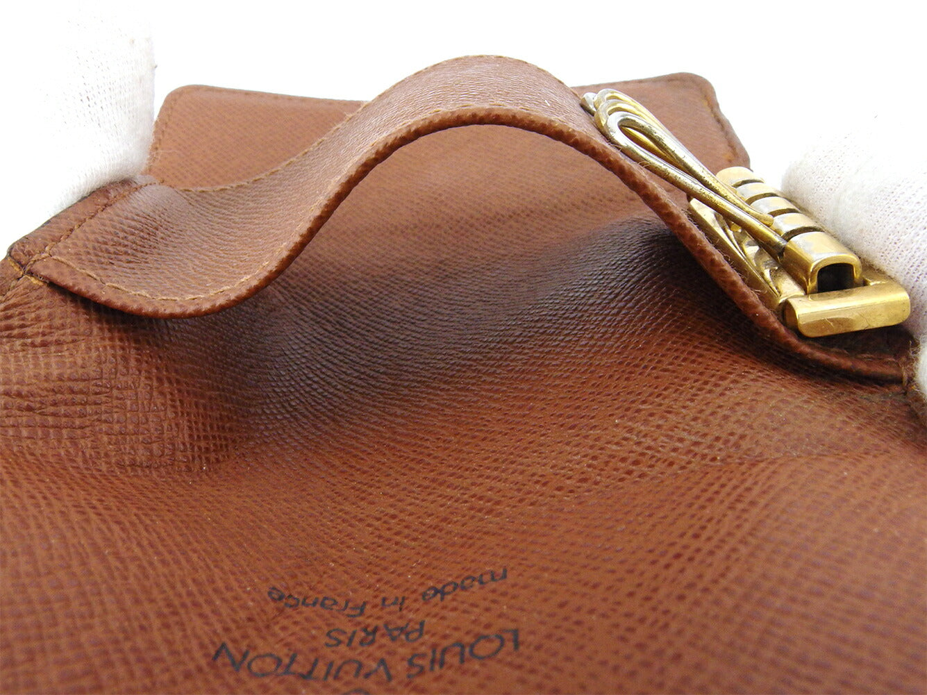 LOUIS VUITTON Key case Key holder M62631 Brown beige gold Multicles4