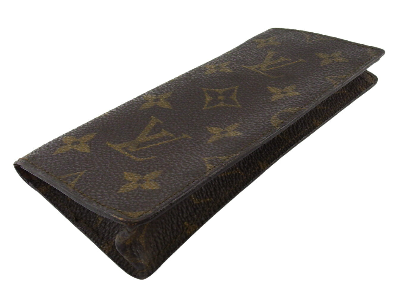 LOUIS VUITTON glasses case M62962 Brown beige Etui Lunet Simple