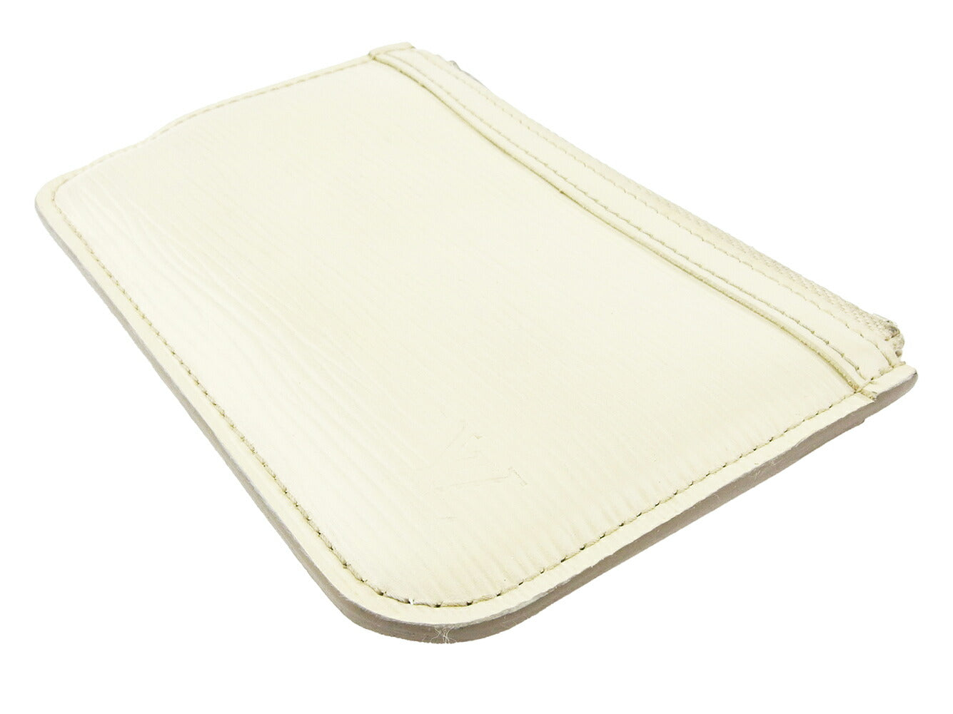 LOUIS VUITTON Coin case M6660J Epi Leather white Pochette Crewe NM