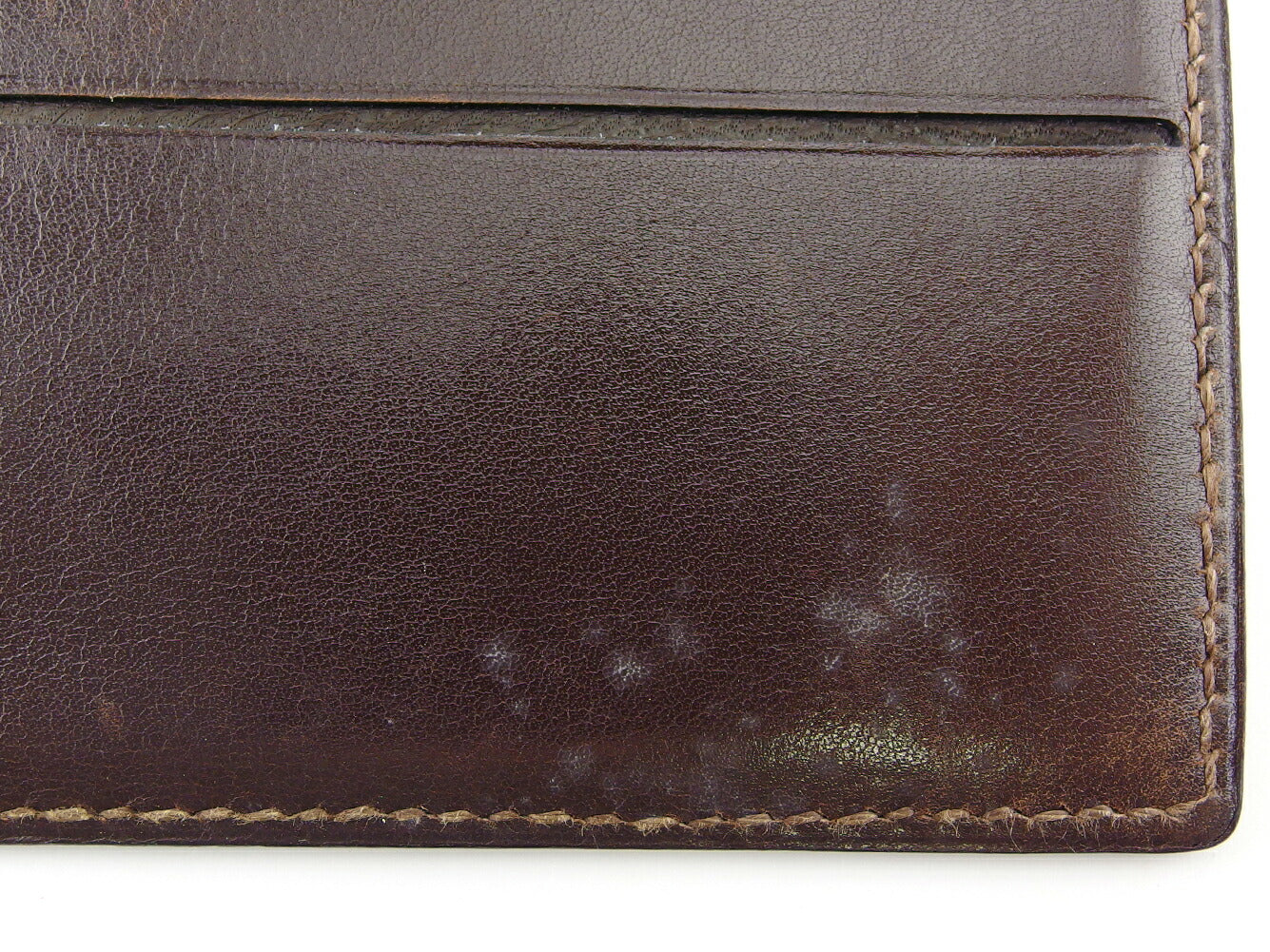 LOUIS VUITTON Bill Compartment No.254 Brown beige gold vintage