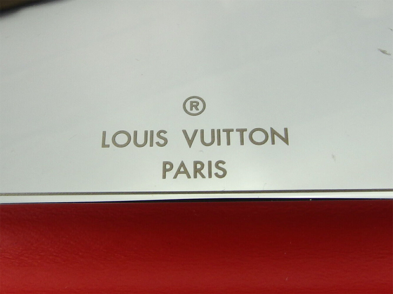 LOUIS VUITTON Hand mirror, compact GI0246 Pink red Miroir Nomad Orelyan