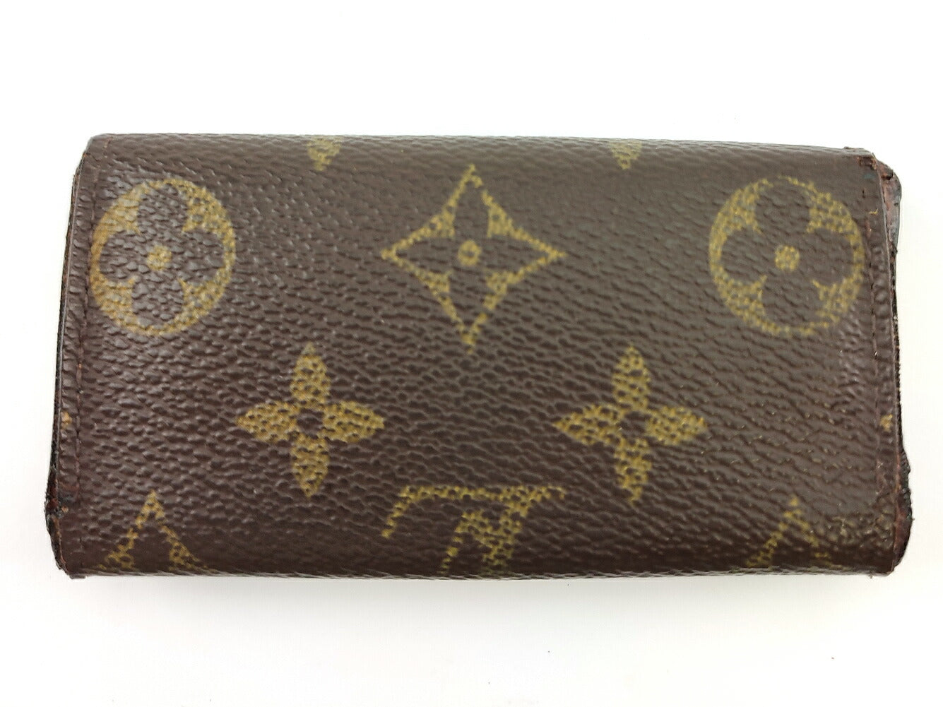 LOUIS VUITTON Key case Key holder M62631 Brown beige gold Multicles4