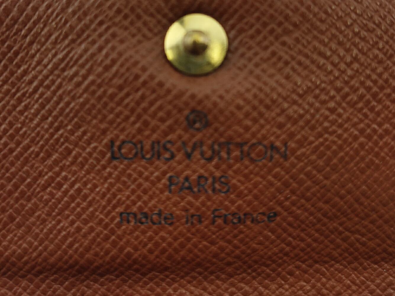 LOUIS VUITTON Key case Key holder M62631 Brown beige gold Multicles4