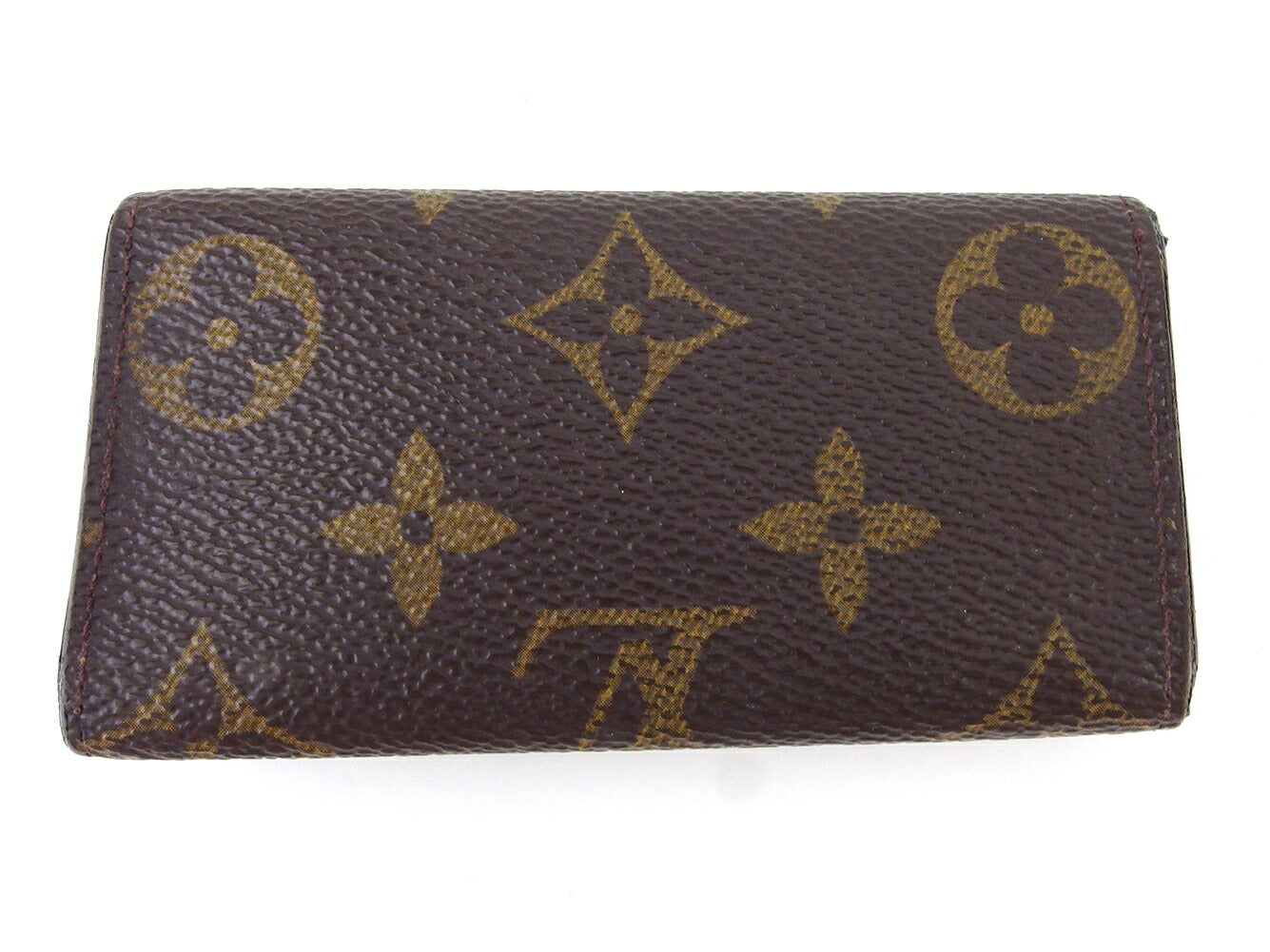 LOUIS VUITTON Key case Key holder M62631 Brown beige gold Multicles4