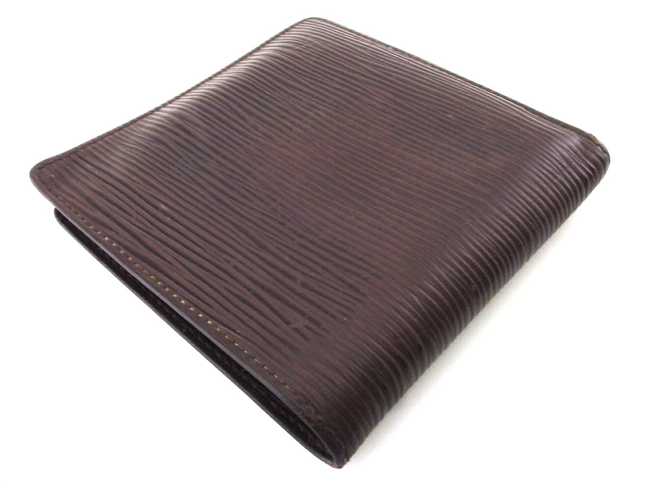 LOUIS VUITTON Bifold Wallet M6354D Brown Porte Billets Cartes Crdit Monet