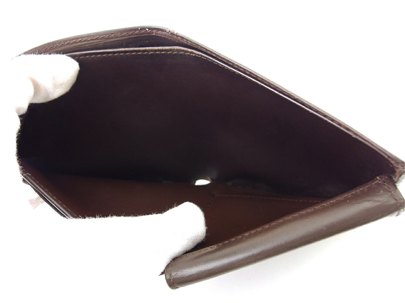 LOUIS VUITTON Bifold Wallet M6354D Brown Porte Billets Cartes Crdit Monet