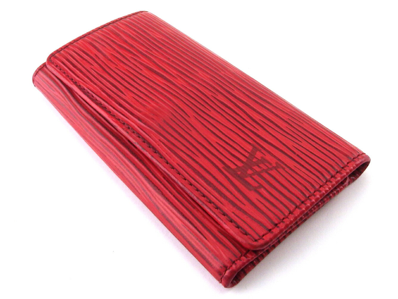 LOUIS VUITTON Key case Key holder M63827 Red gold Multicles4
