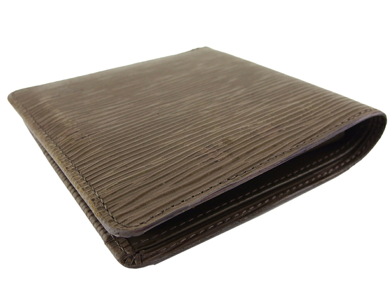 LOUIS VUITTON Bifold Wallet Gray gray Porte Billets Cartes Crdit Monet