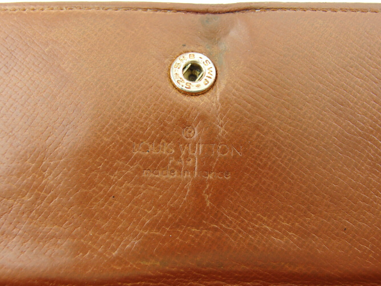 LOUIS VUITTON Long Wallet Purse M61724 Brown beige Pochette Porto Monécredi