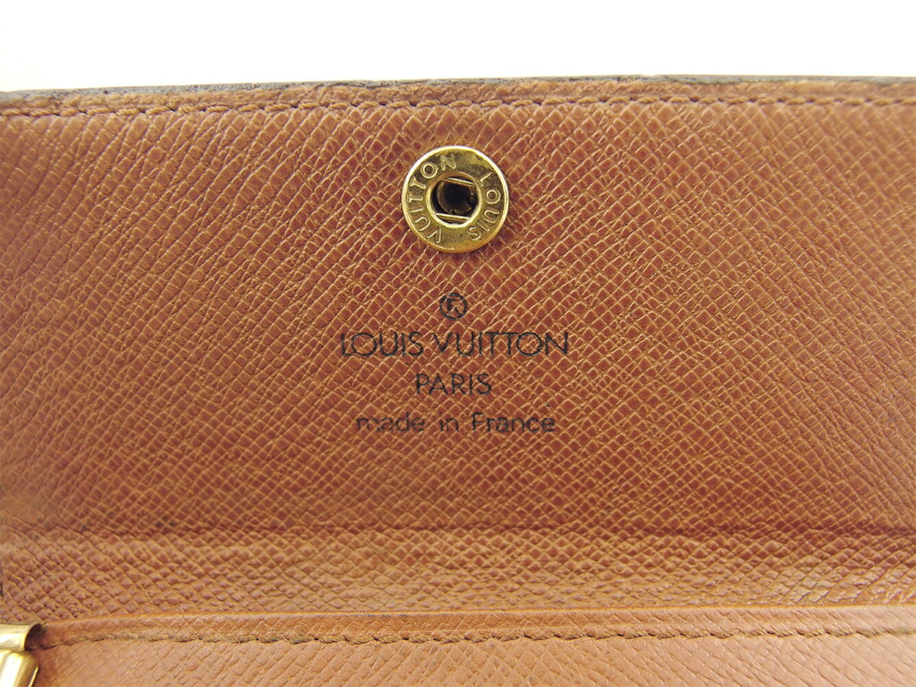 LOUIS VUITTON Key case Key holder M62631 Brown beige gold Multicles4