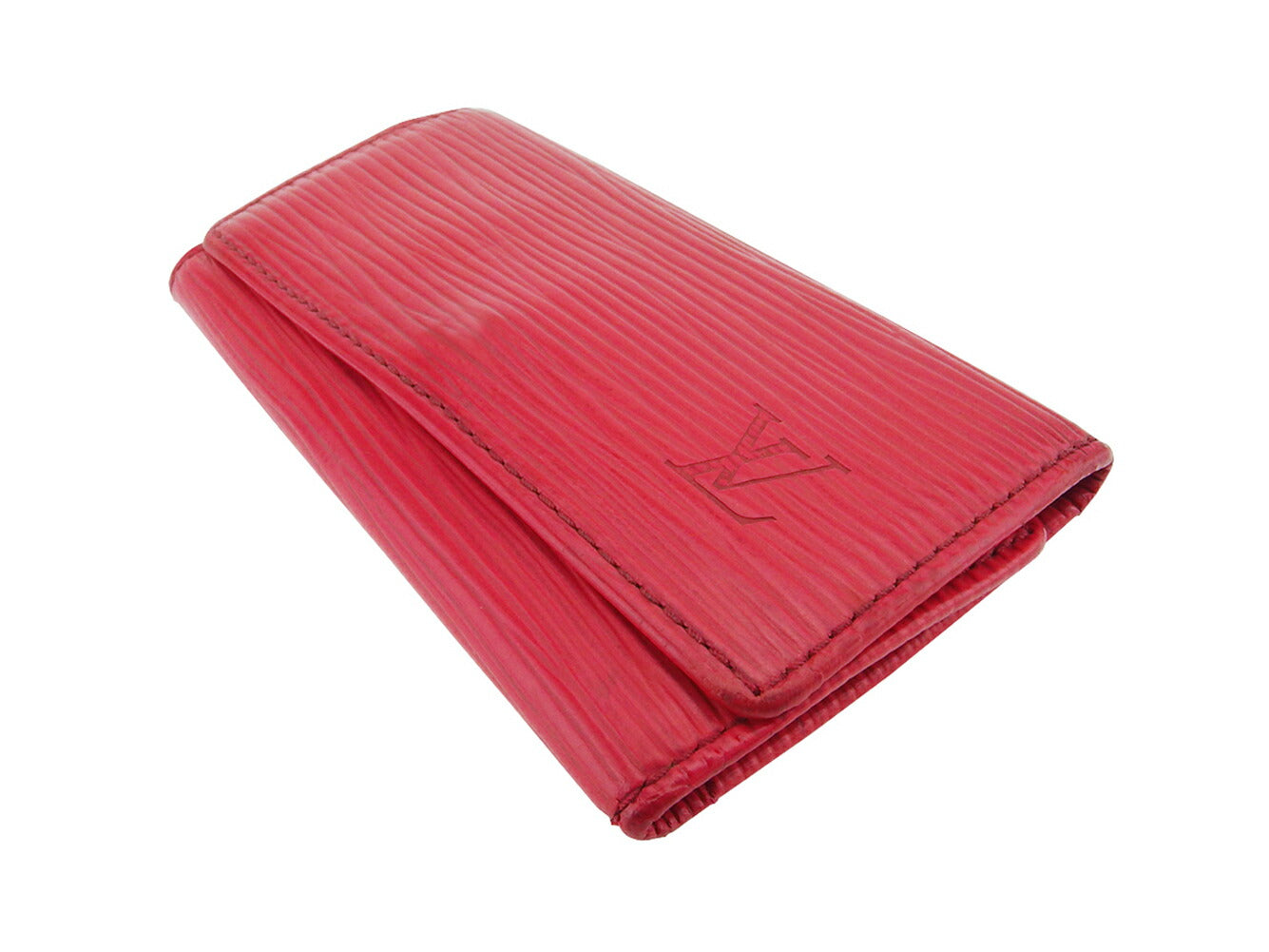LOUIS VUITTON Key case Key holder M63827 Red gold Multicles4