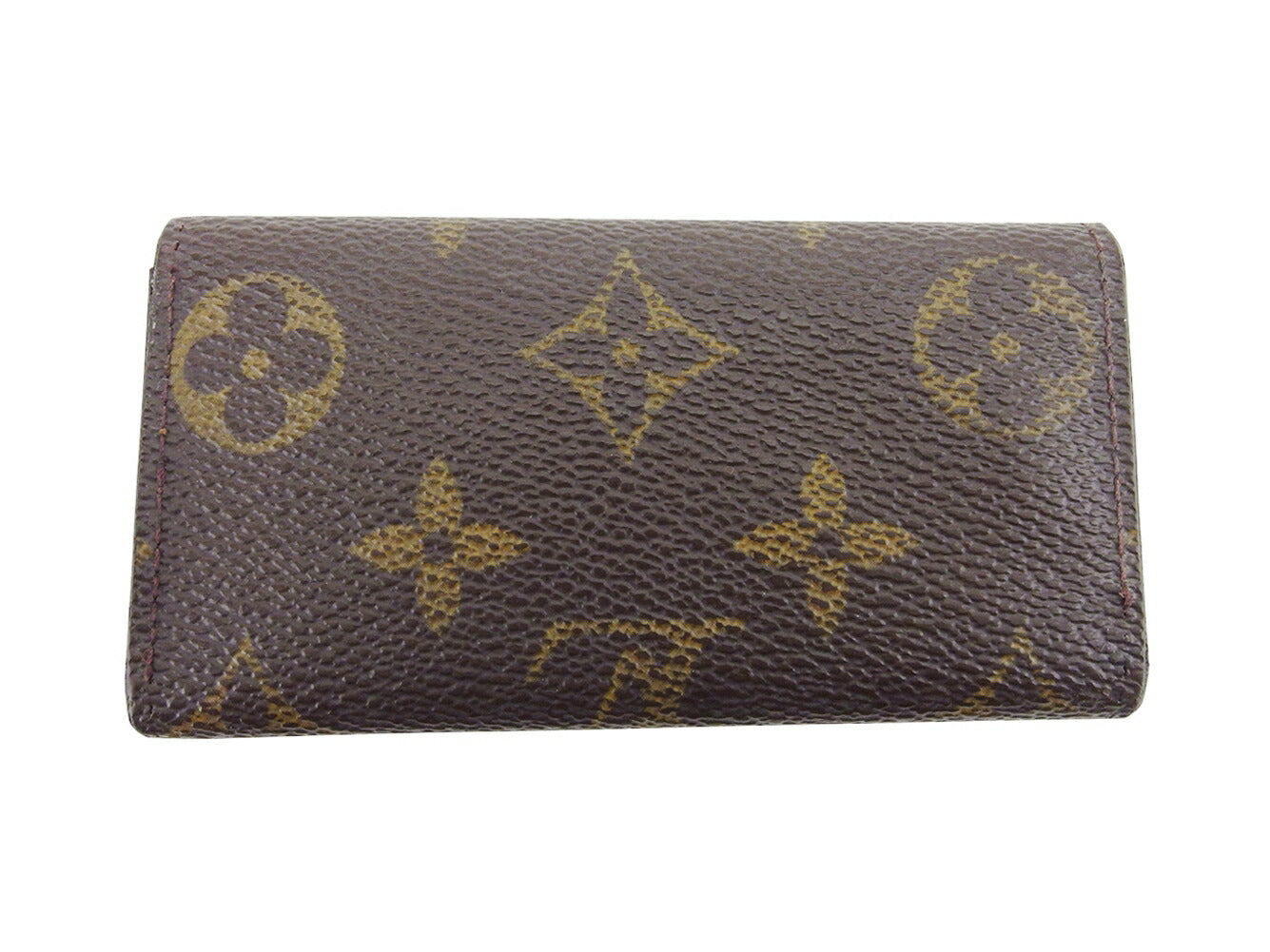 LOUIS VUITTON Key case Key holder M62631 Brown beige gold Multicles4