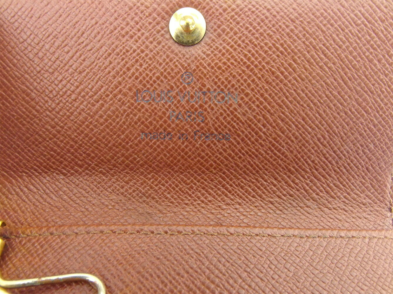 LOUIS VUITTON Key case Key holder M62631 Brown beige gold Multicles4