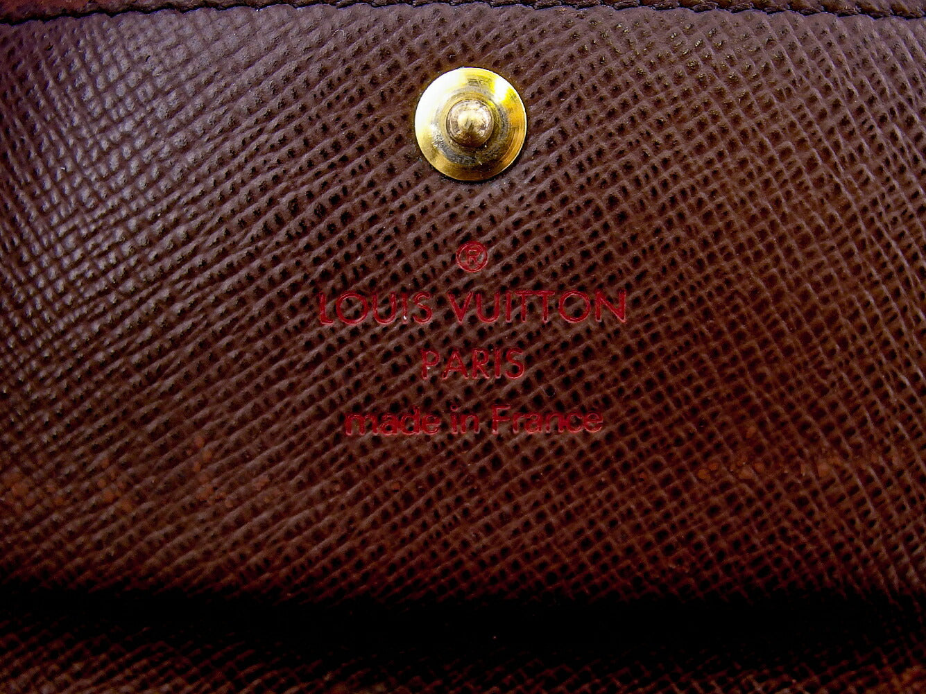 LOUIS VUITTON Key case Key holder N62630 Brown beige gold Multicles6