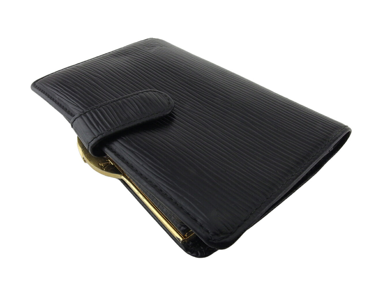 LOUIS VUITTON Bifold Wallet M63242 Black gold Portonevie Vienova