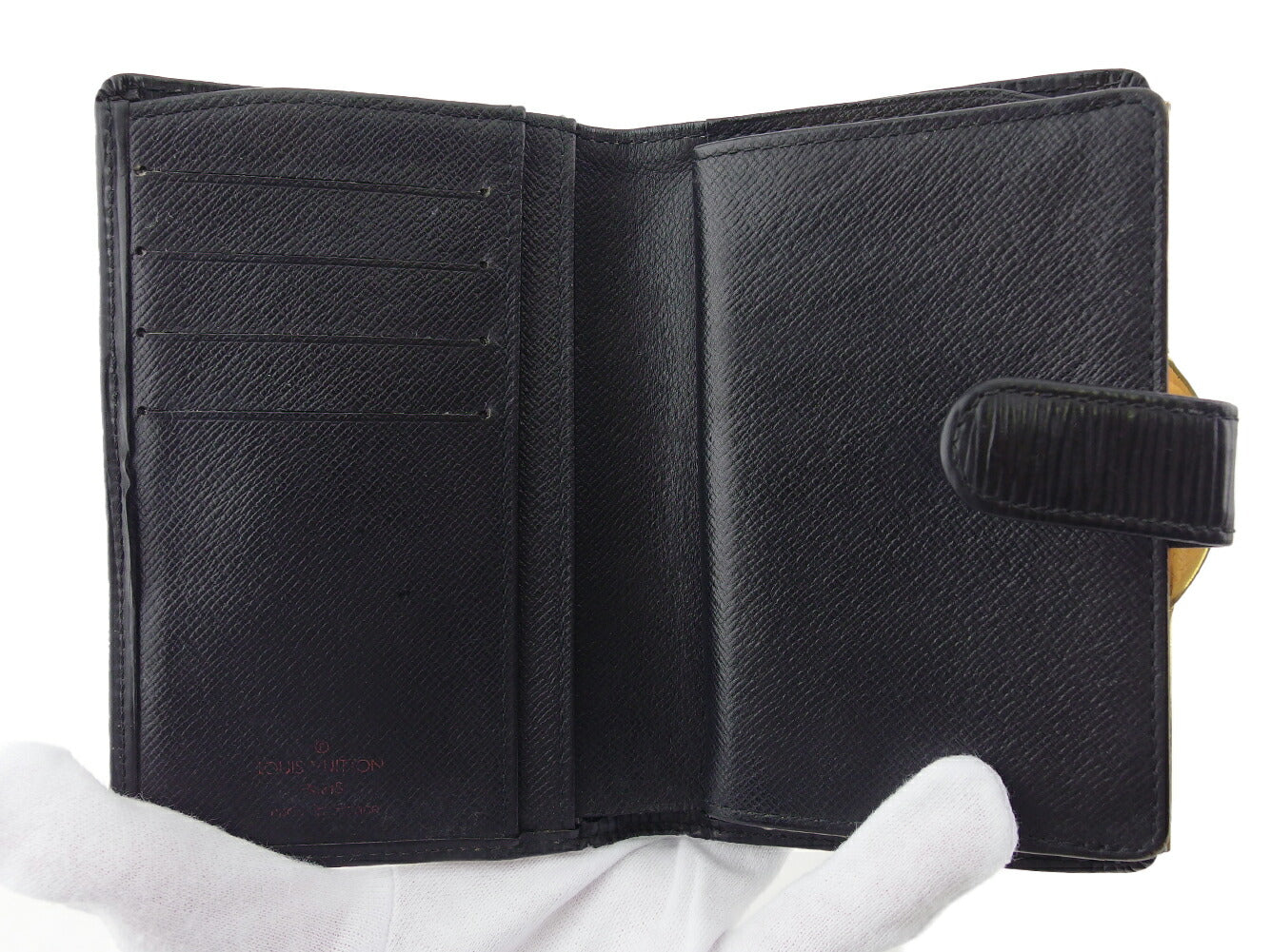 LOUIS VUITTON Bifold Wallet M63242 Black gold Portonevie Vienova