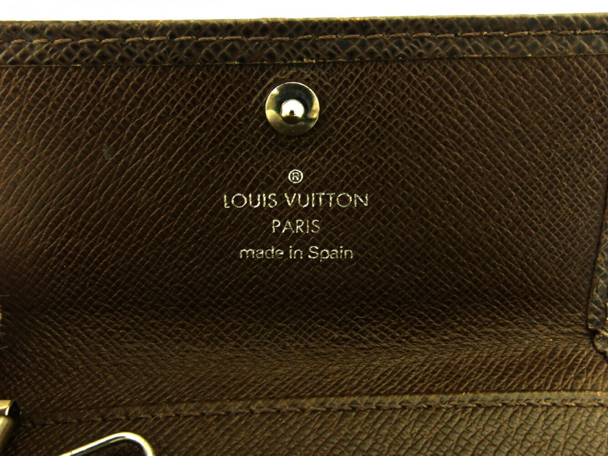 LOUIS VUITTON Key case Key holder M30538 Brown silver Multicles6