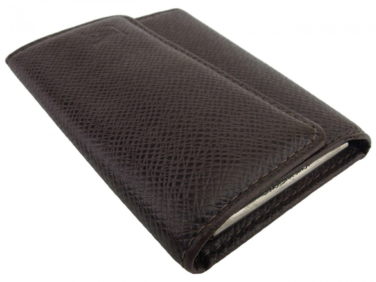 LOUIS VUITTON Key case Key holder M30538 Brown silver Multicles6
