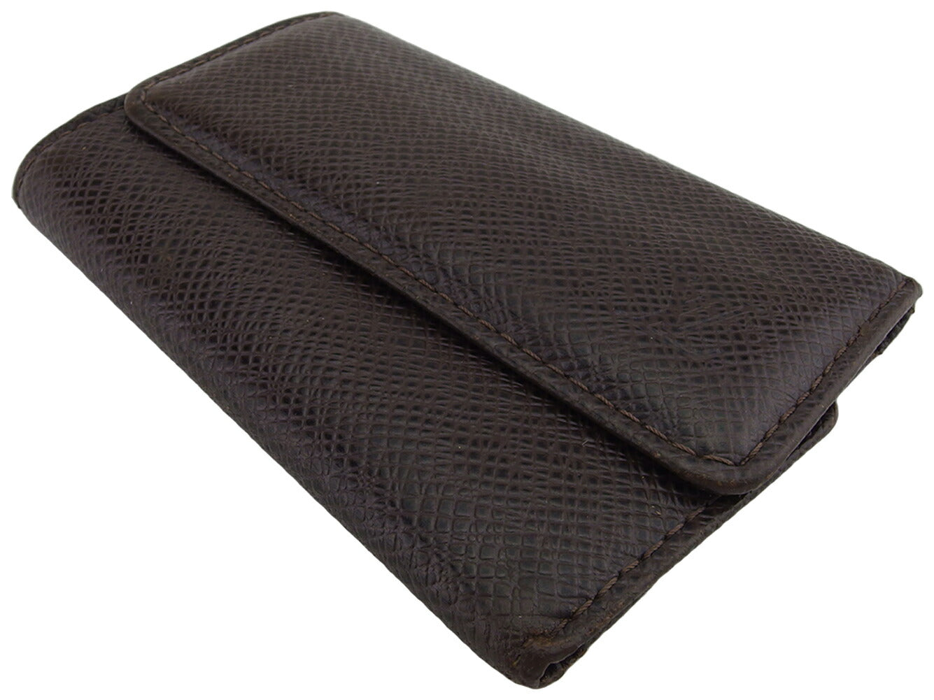 LOUIS VUITTON Key case Key holder M30538 Brown silver Multicles6