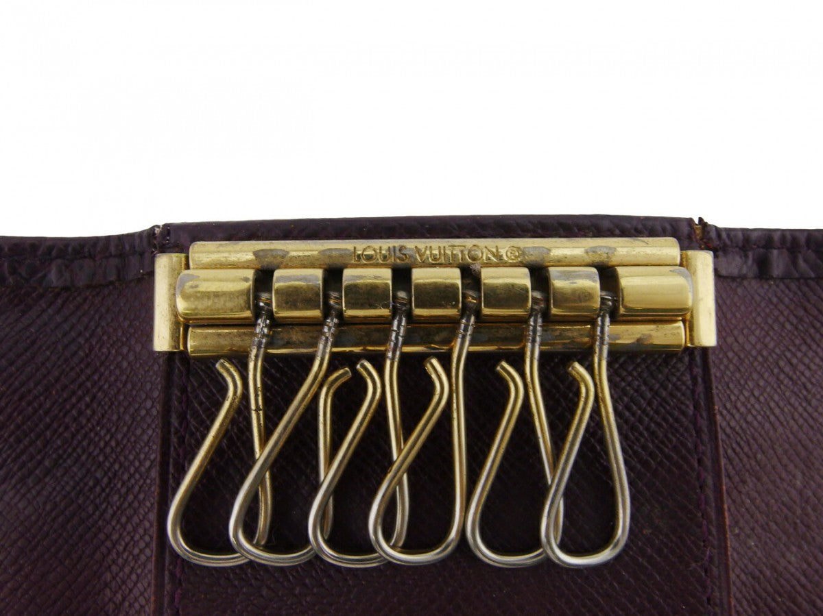 LOUIS VUITTON Key case Key holder M30536 Brown purple gold Multicles6