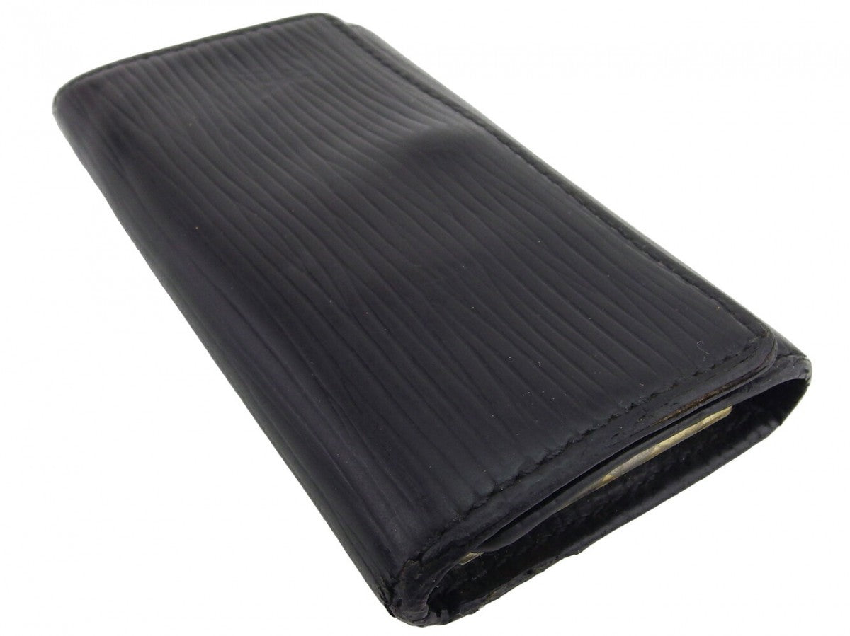 LOUIS VUITTON Key case Key holder M63822 Black gold Multicles4