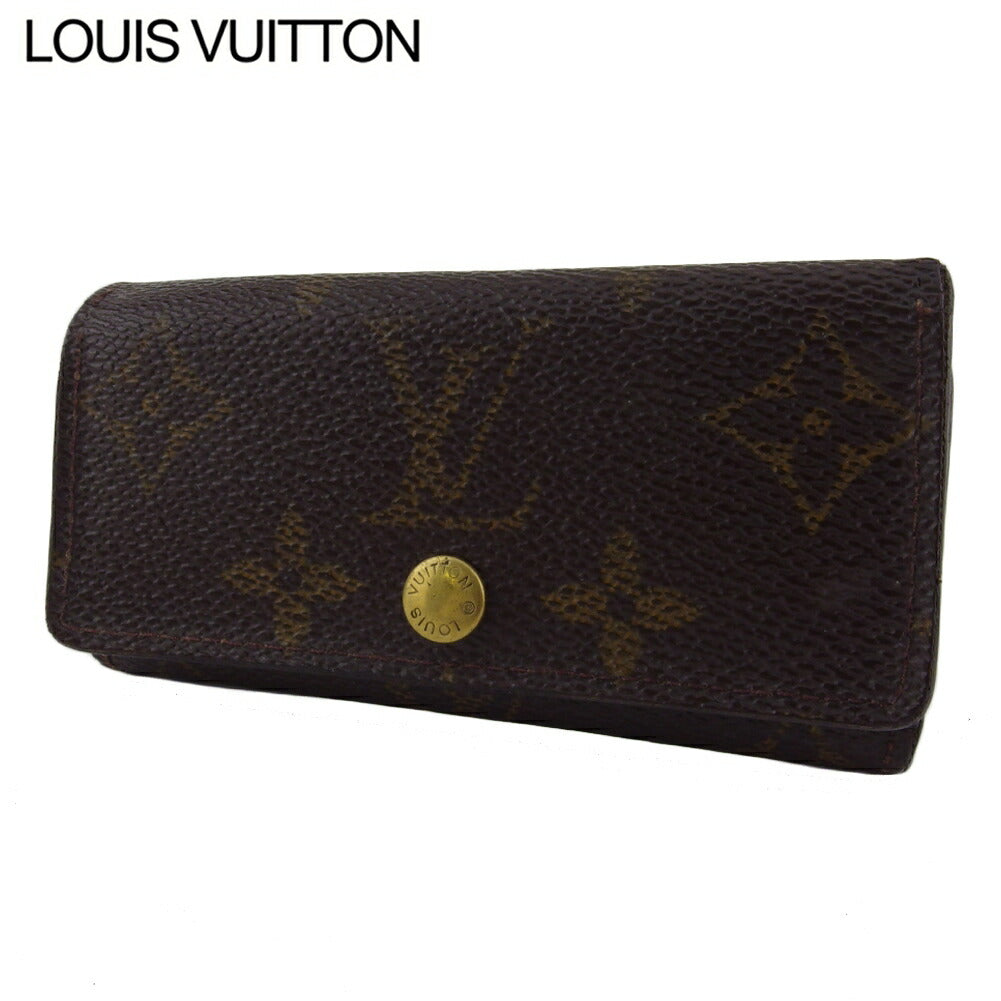 LOUIS VUITTON Key case Key holder M62631 Brown beige gold Multicles4