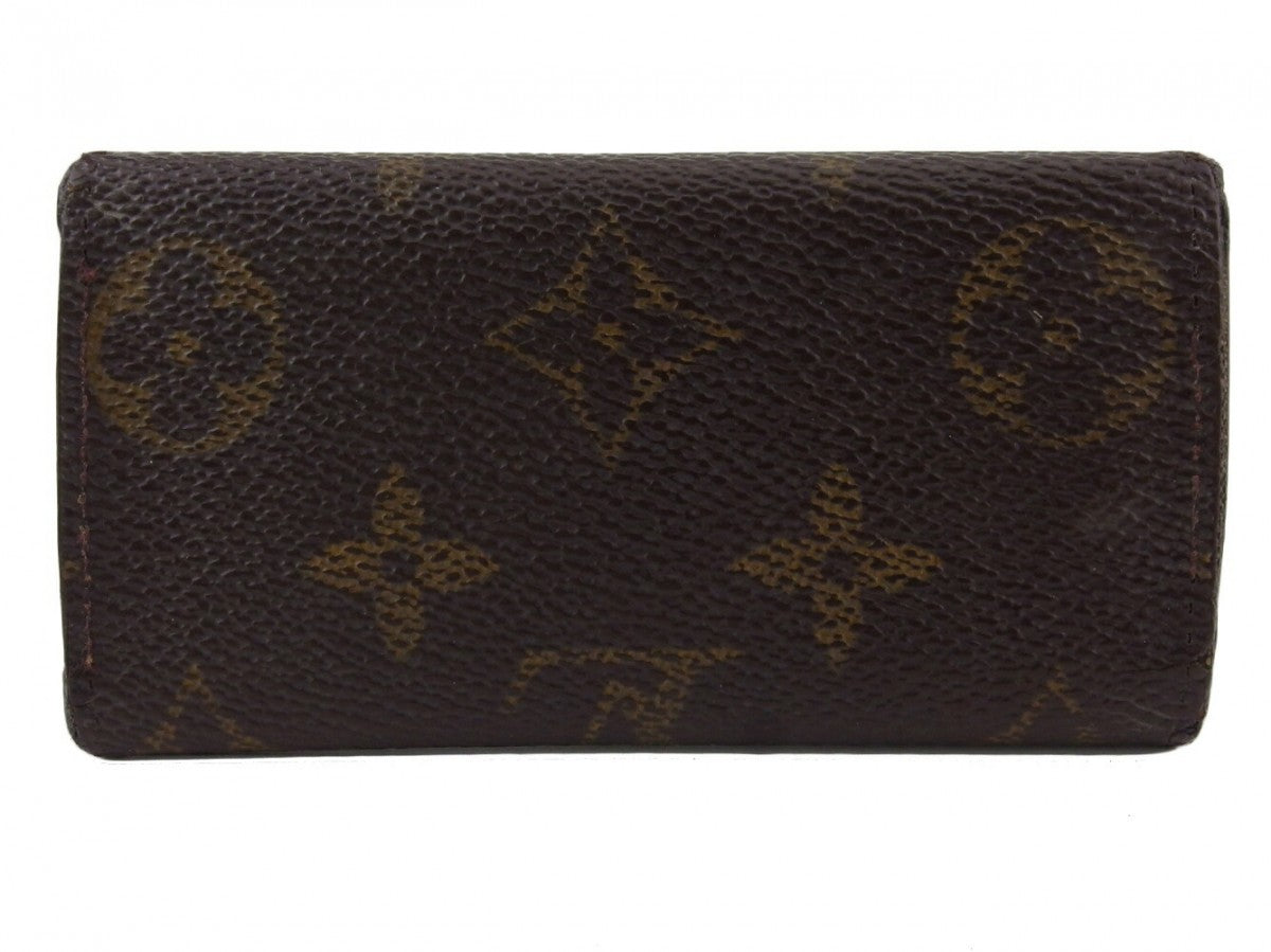 LOUIS VUITTON Key case Key holder M62631 Brown beige gold Multicles4