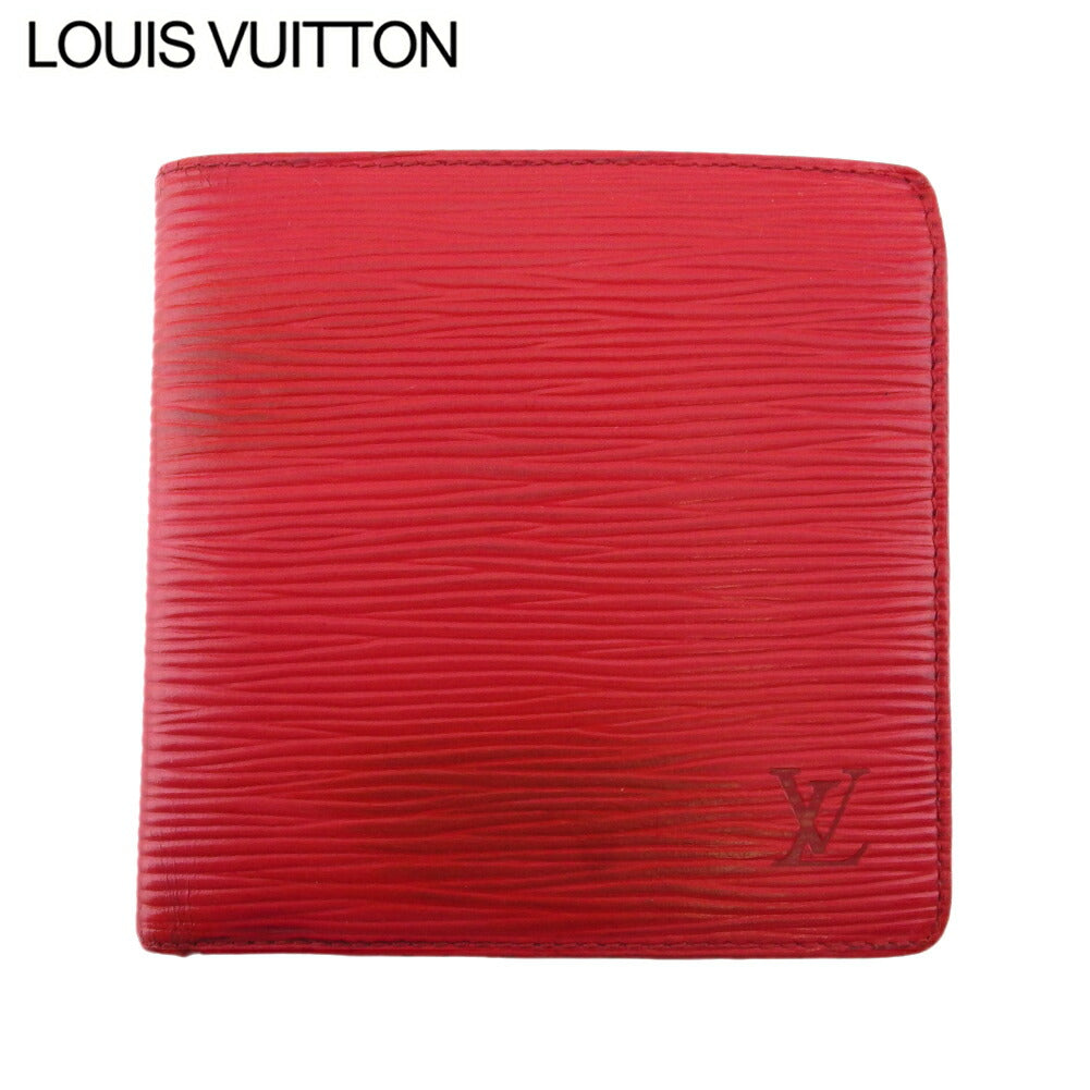 LOUIS VUITTON Bifold Wallet M63547 Red Porte Billets Cartes Crdit Monet