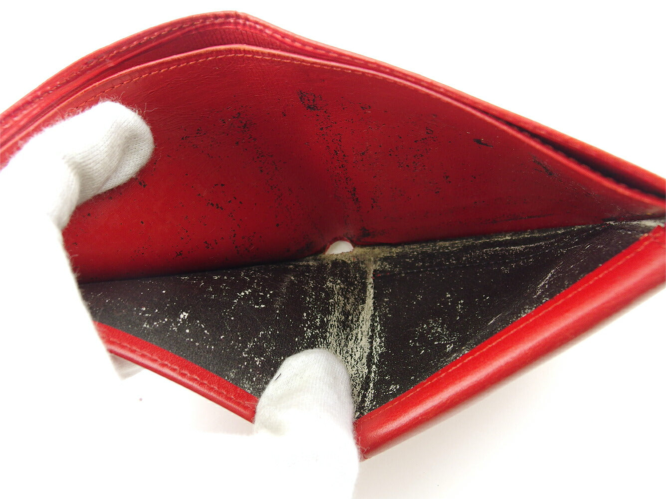 LOUIS VUITTON Bifold Wallet M63547 Red Porte Billets Cartes Crdit Monet