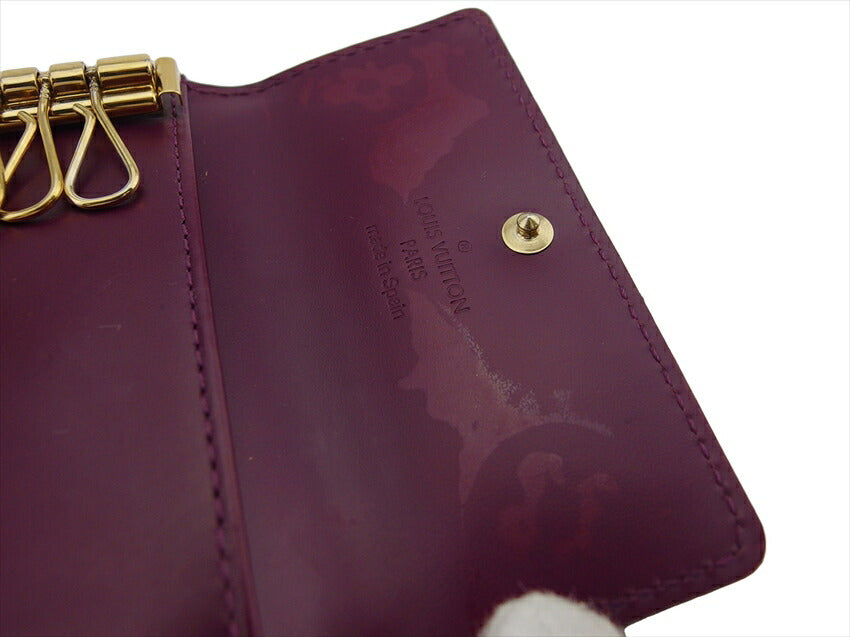 LOUIS VUITTON Key case Key holder M93573 Purple gold Multicles4