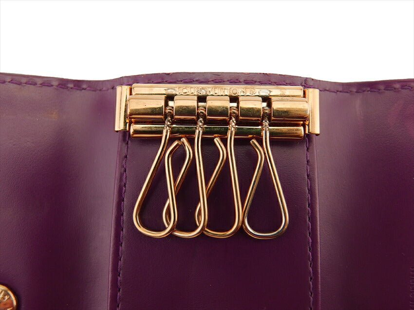 LOUIS VUITTON Key case Key holder M93573 Purple gold Multicles4
