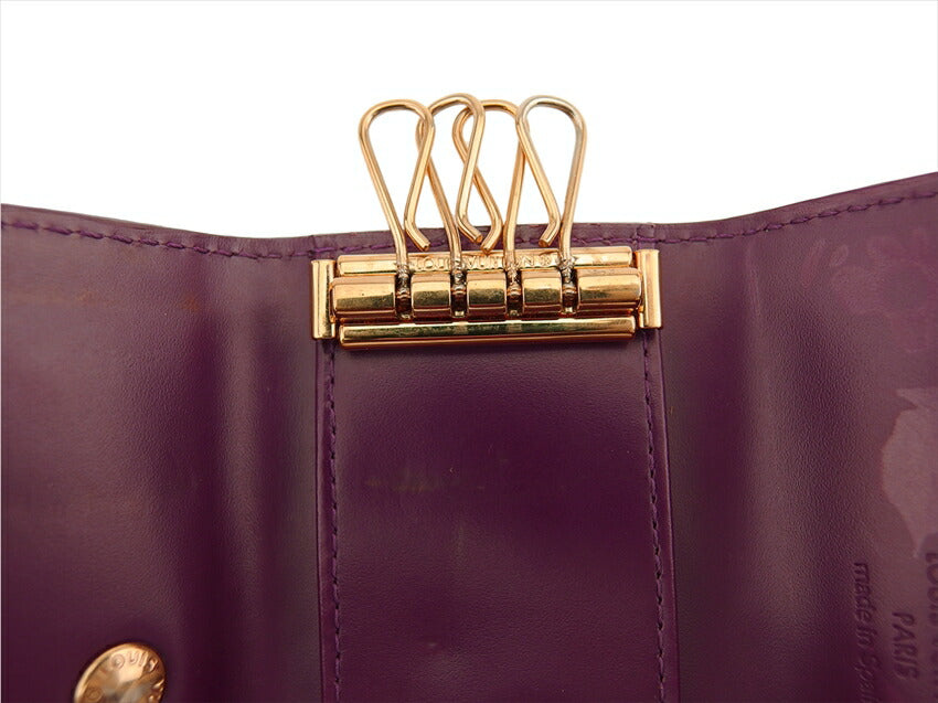 LOUIS VUITTON Key case Key holder M93573 Purple gold Multicles4